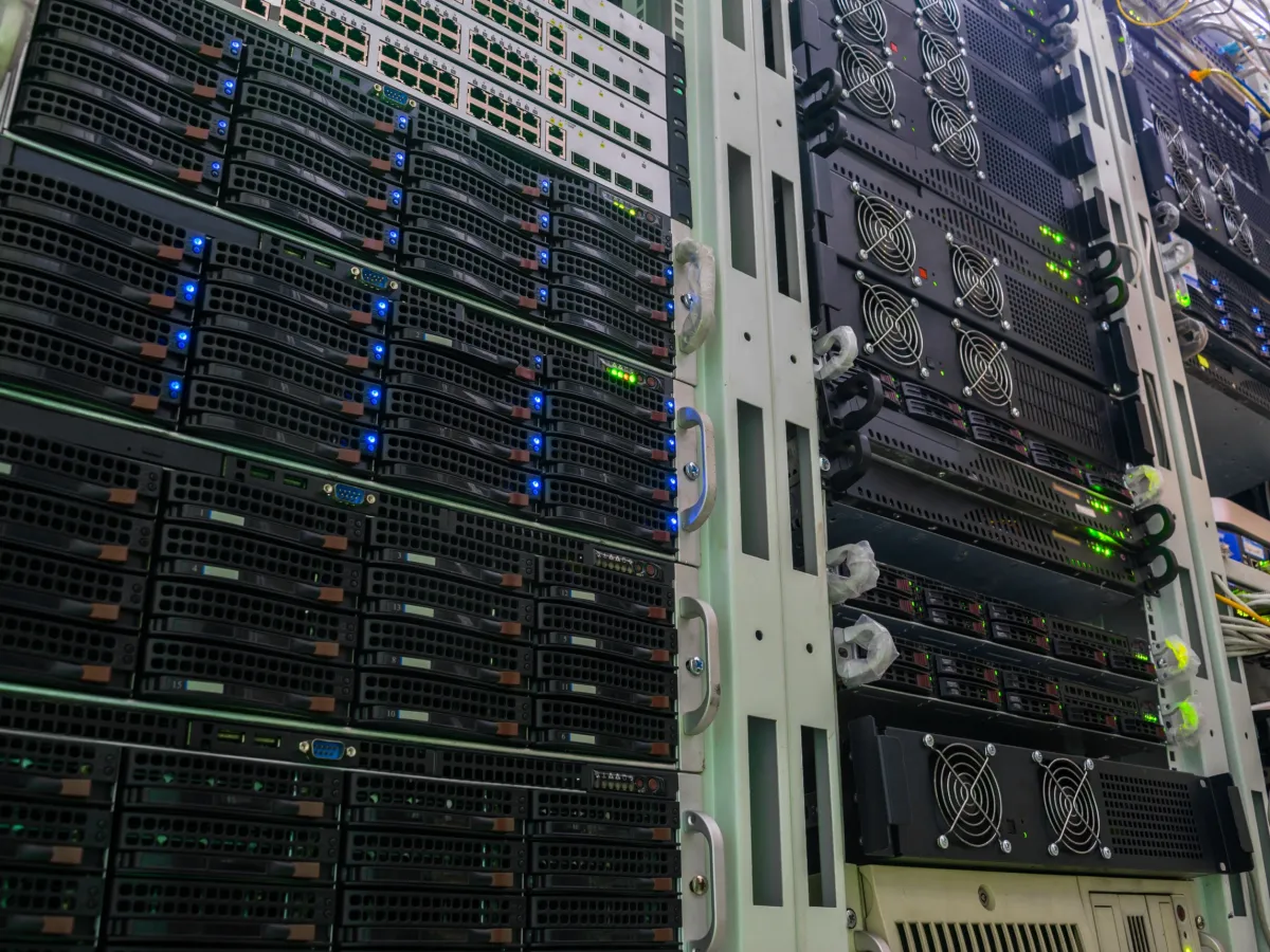 Server room at IPHOST Data Center Chișinău